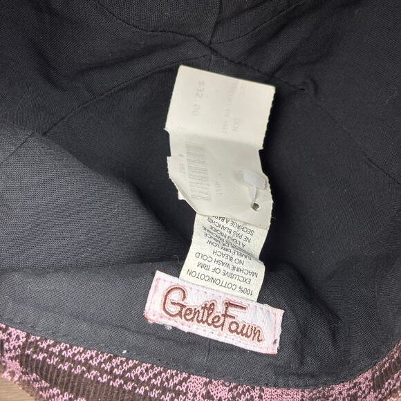 Gentle Fawn Brand Brooklyn Hat Women's One Size Brown Plaid Cap Y2K Bucket Hat - Picture 8 of 8